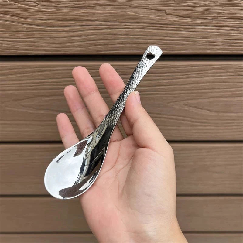 Retro Hammer Point Stainless Steel Spoon for Stylish Dining Julia M LifeStyles