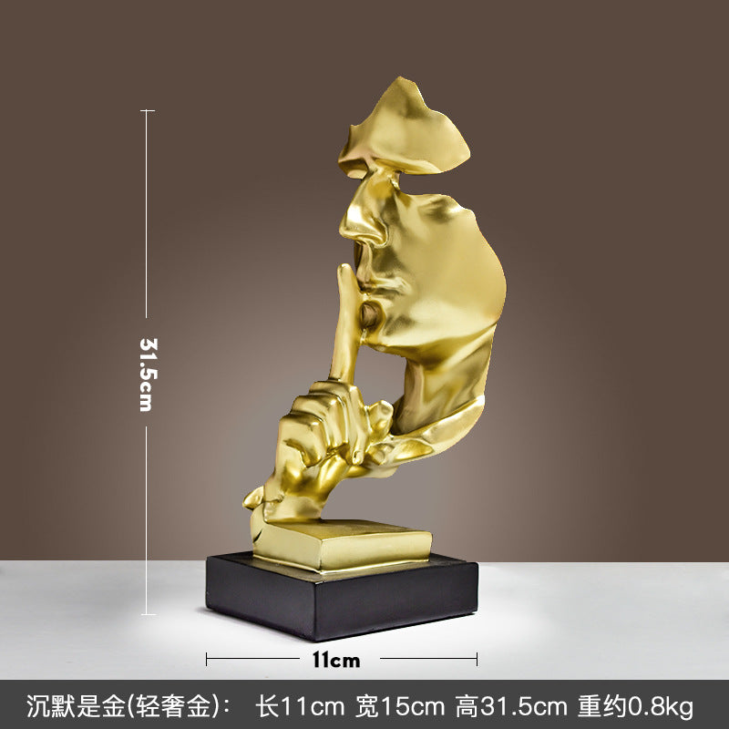 Cross-border Hot Mask Abstract Character Resin Ornaments Living Room Coffee Table Wine Cabinet Statue High-end Home Decorations