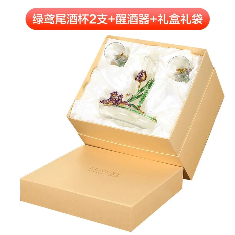 Luxury Crystal Red Wine Decanter Set with Cups by Julia M Home & Kitchen Julia M LifeStyles