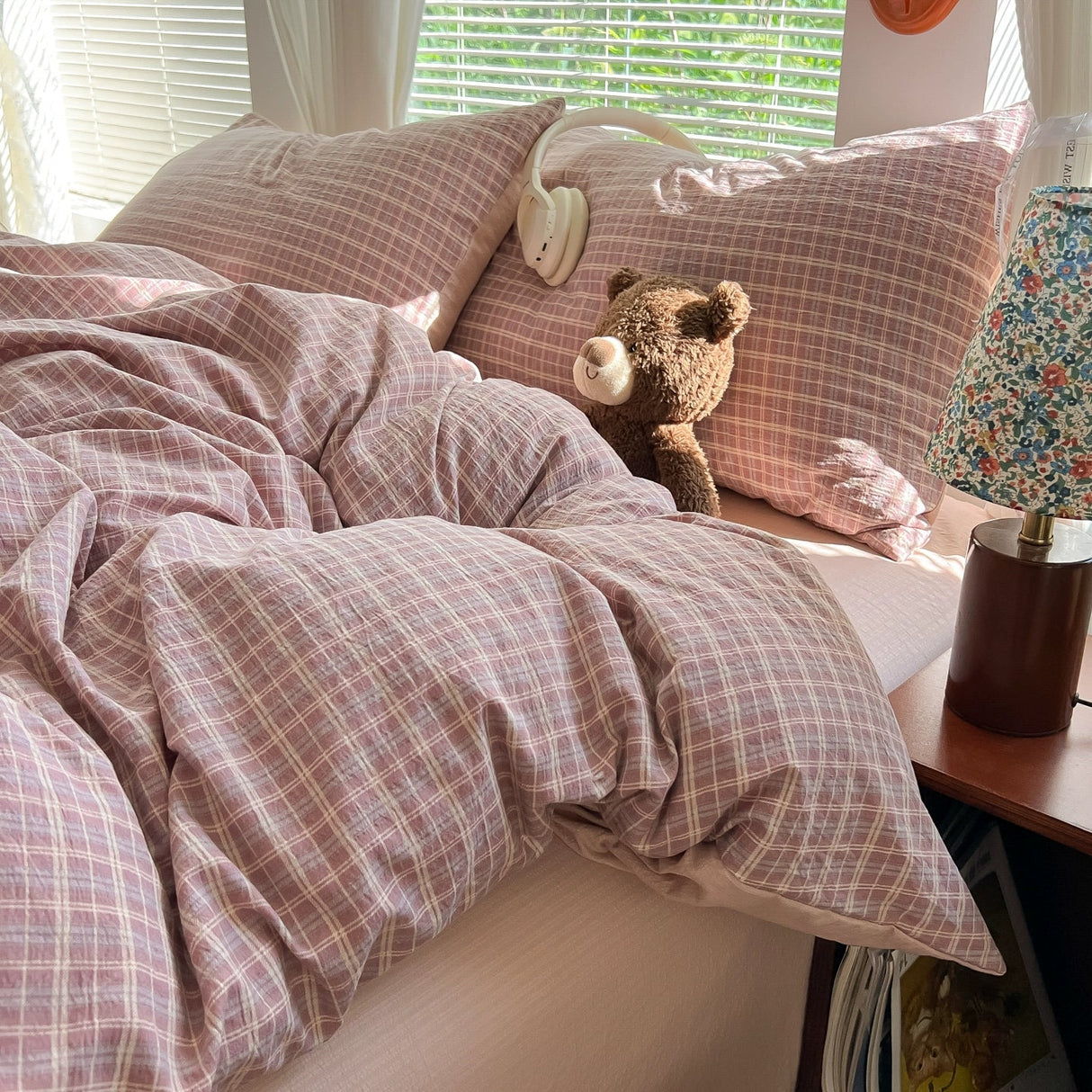 Class A Four-Piece Bedding Set Pure Cotton All Cotton All Year Round Quilt Cover Bed Sheets Quilt Cover Bed Student Dormitory Three-Piece Set Fitted Sheet 4 Julia M LifeStyles