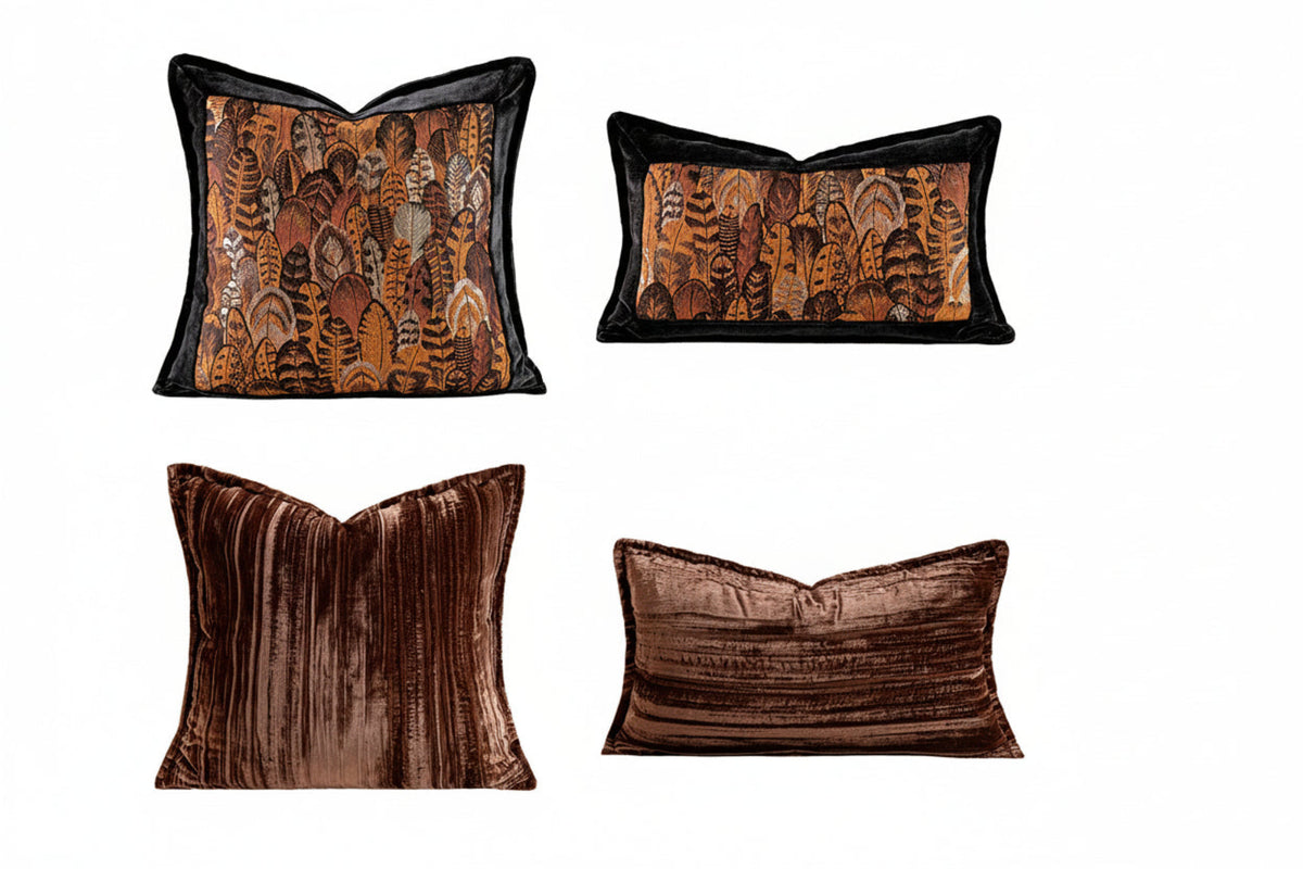 The Archive Feather Patchwork Accent Pillow