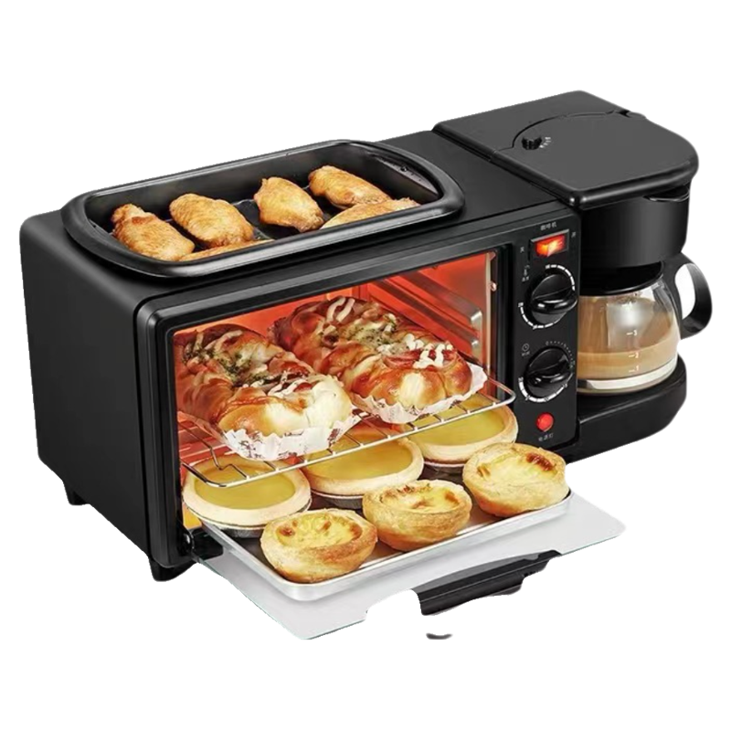 Versatile 3-in-1 Breakfast Machine: Toaster, Sandwich Maker & Bread Maker Julia M Home & Kitchen