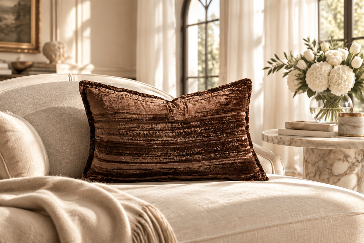 The Archive Feather Patchwork Accent Pillow
