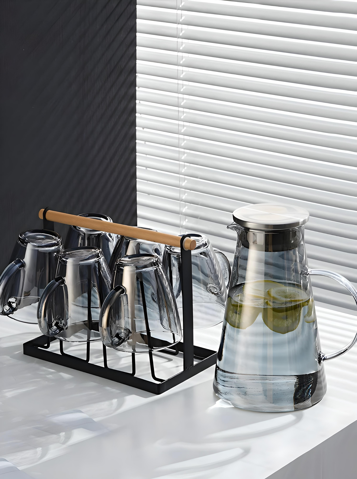 Julia M Lifestyles 380ml Drop-Resistant Tempered Glass Mug Julia M Home & Kitchen