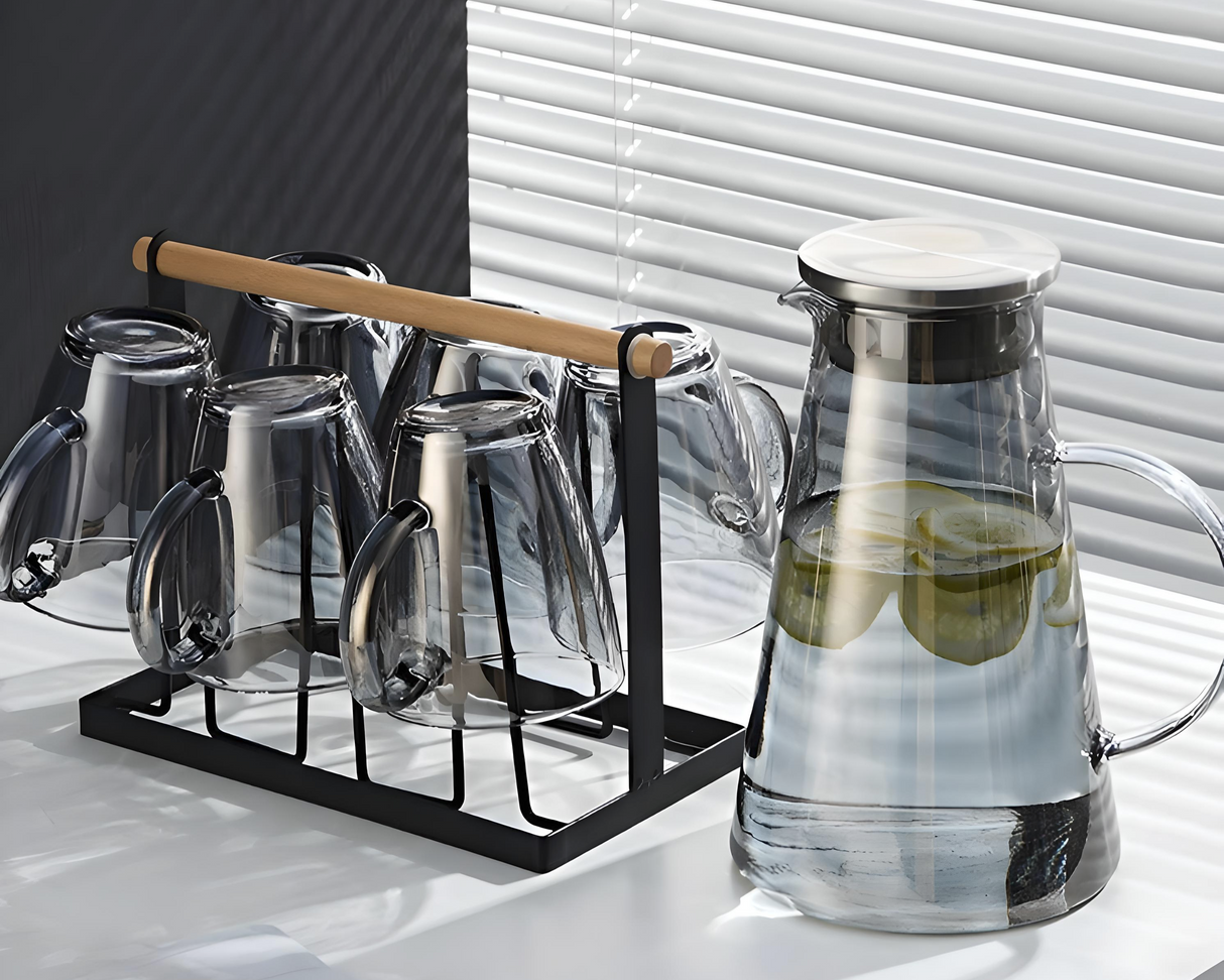 Julia M Lifestyles 380ml Drop-Resistant Tempered Glass Mug Julia M Home & Kitchen