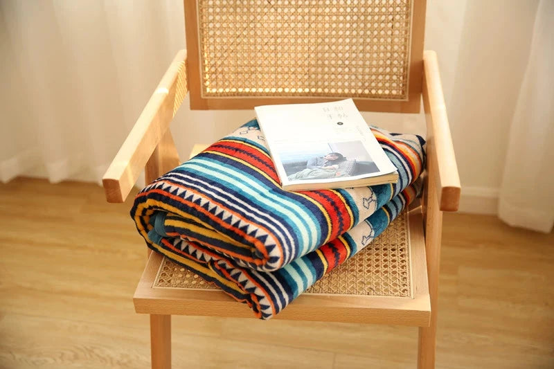 Scandinavian Winter Luxe Coral Fleece Throw Blanket Julia M LifeStyles