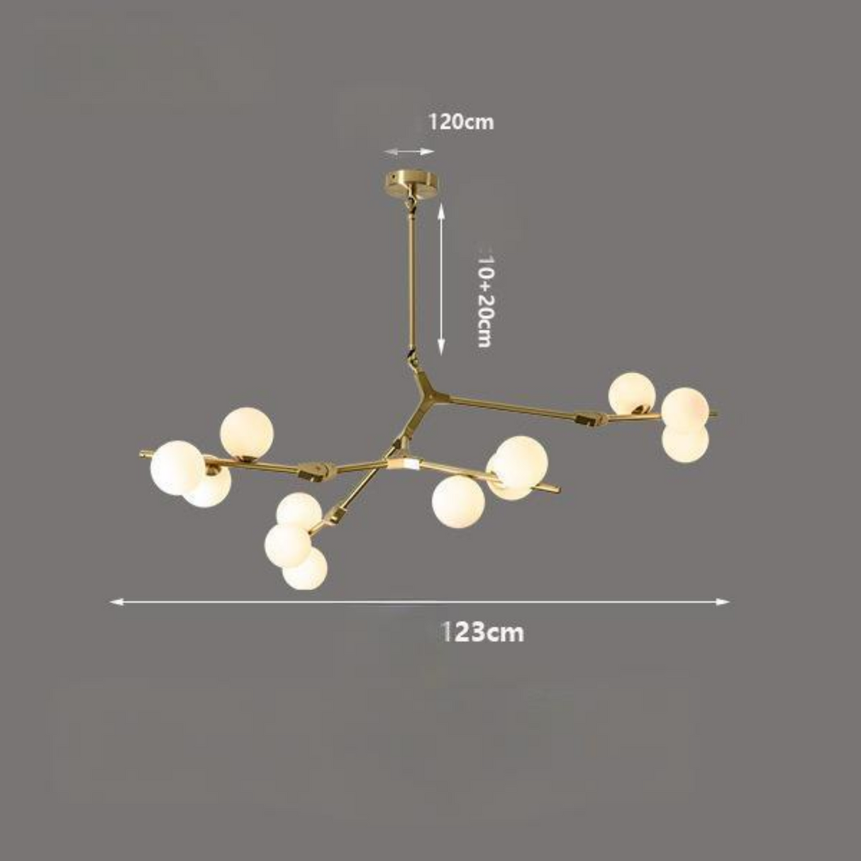 Modeling Chandelier Glass Magic Bean Molecular Lamp - Julia M LifeStyles