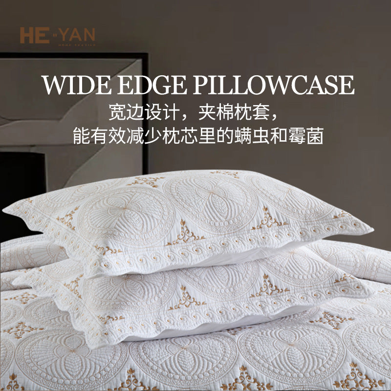 Kensington™ Pure Cotton Embroidered Coverlet Set