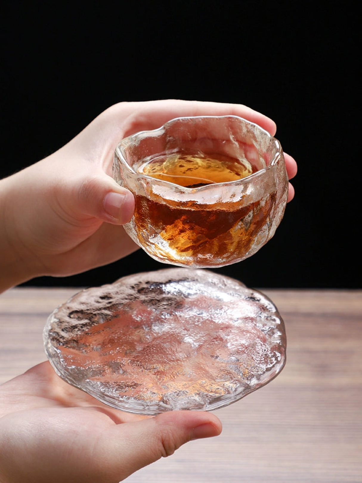 Frosted Japanese Glass Tea Cup – Elegant Single Serve Teacup - Julia M LifeStyles