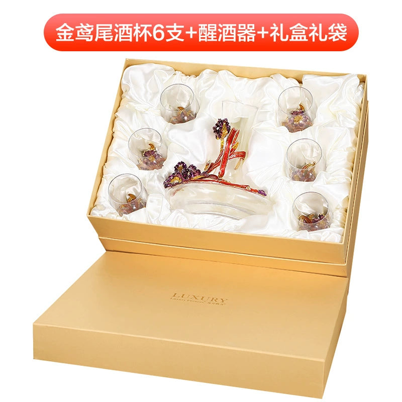 Luxury Crystal Red Wine Decanter Set with Cups by Julia M Home & Kitchen Julia M LifeStyles