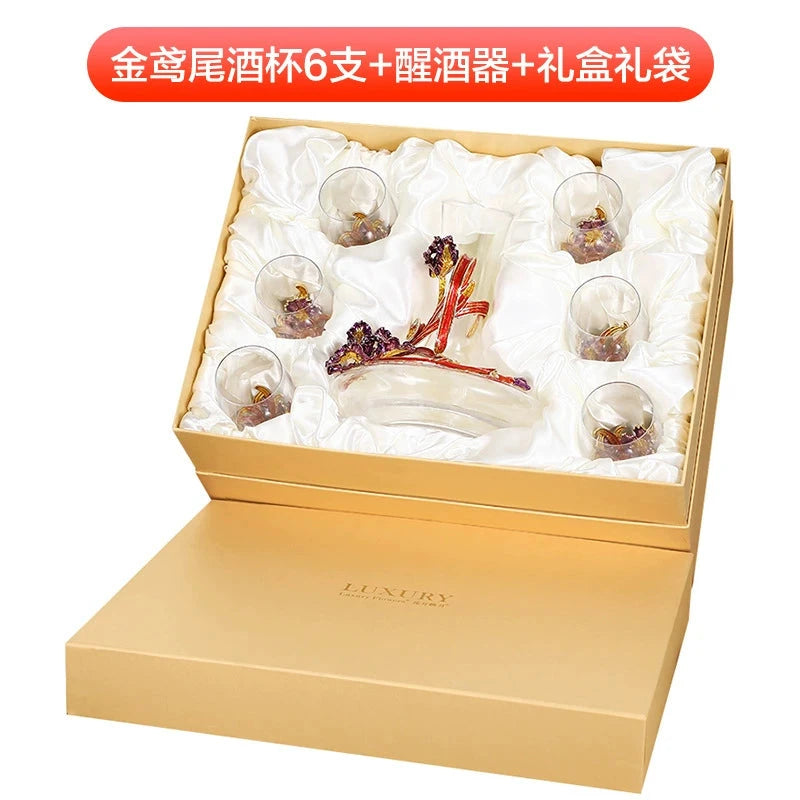 Luxury Crystal Red Wine Decanter Set with Cups by Julia M Home & Kitchen Julia M LifeStyles