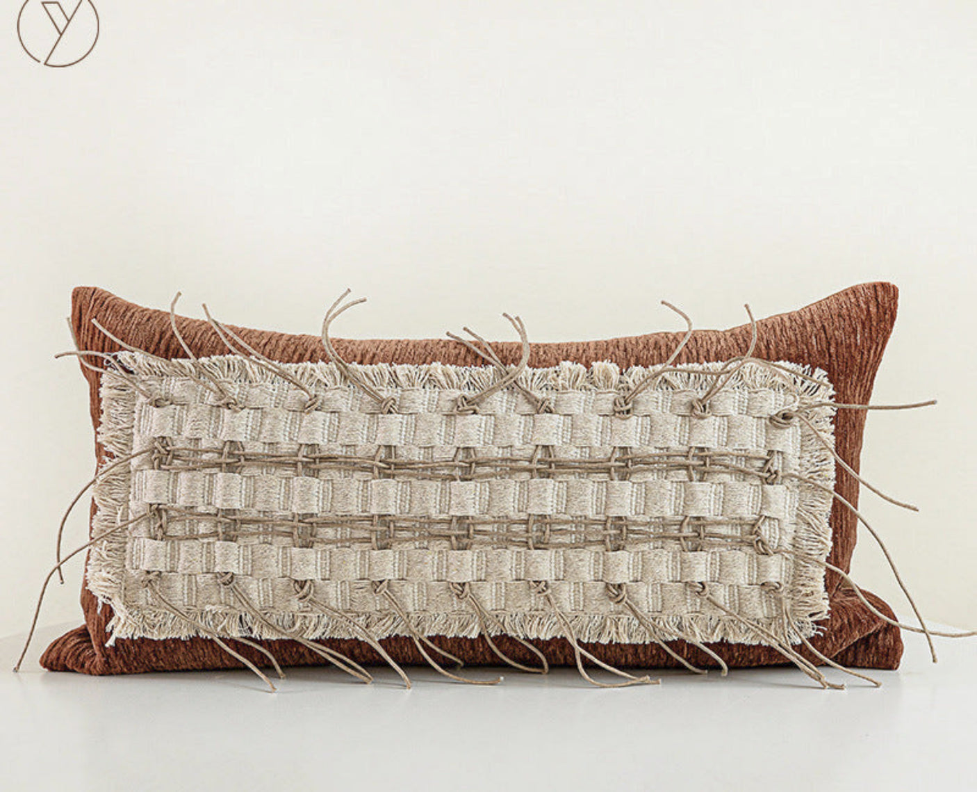 High-End Mid-Century Style Orange Coffee Color Sofa Pillow - Julia M LifeStyles