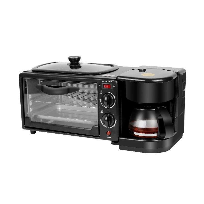 Versatile 3-in-1 Breakfast Machine: Toaster, Sandwich Maker & Bread Maker Julia M Home & Kitchen