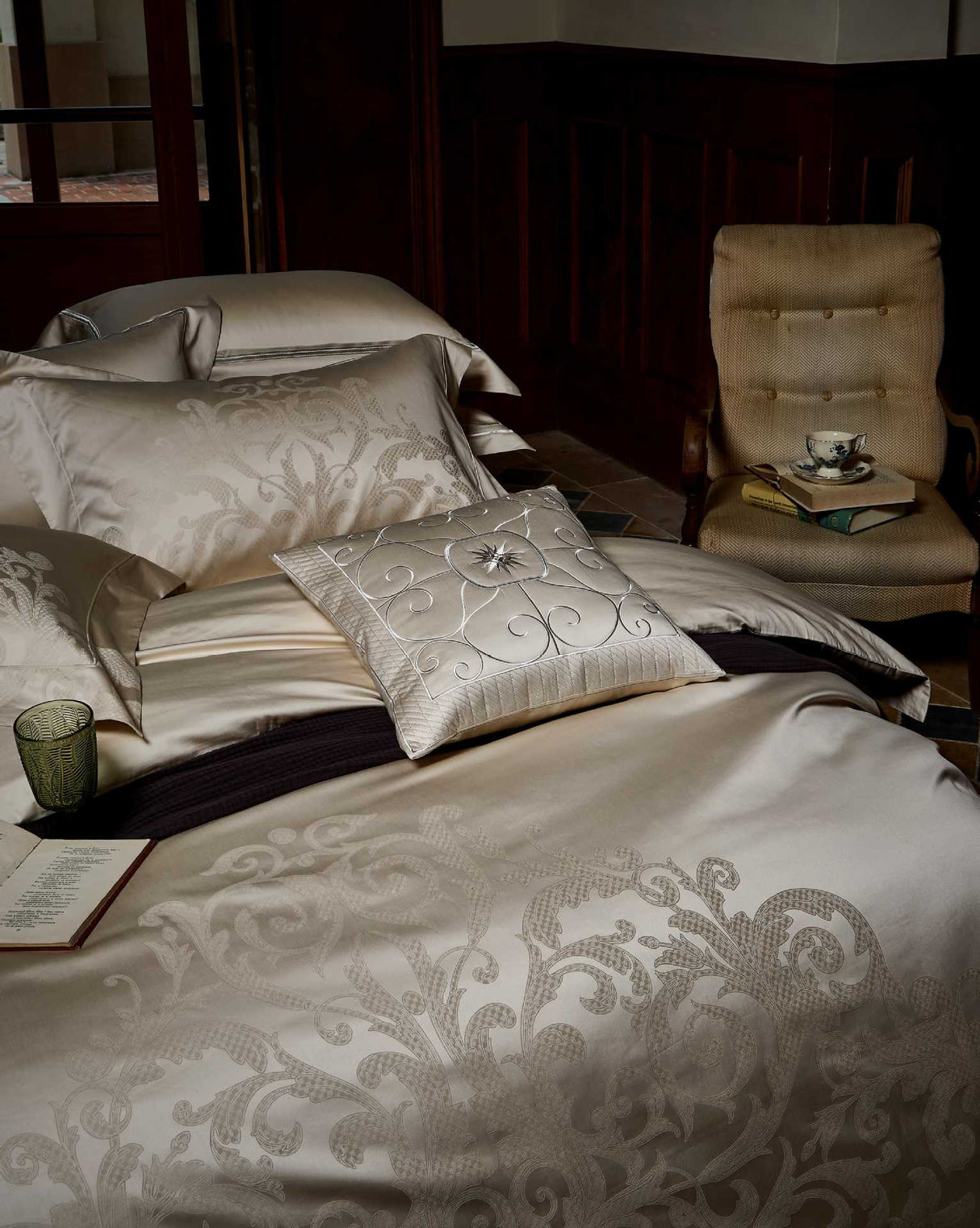 Julia M Lifestyles™ Château Lace Jacquard Bedding Collection