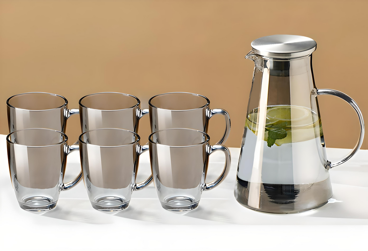 Julia M Lifestyles 380ml Drop-Resistant Tempered Glass Mug Julia M Home & Kitchen