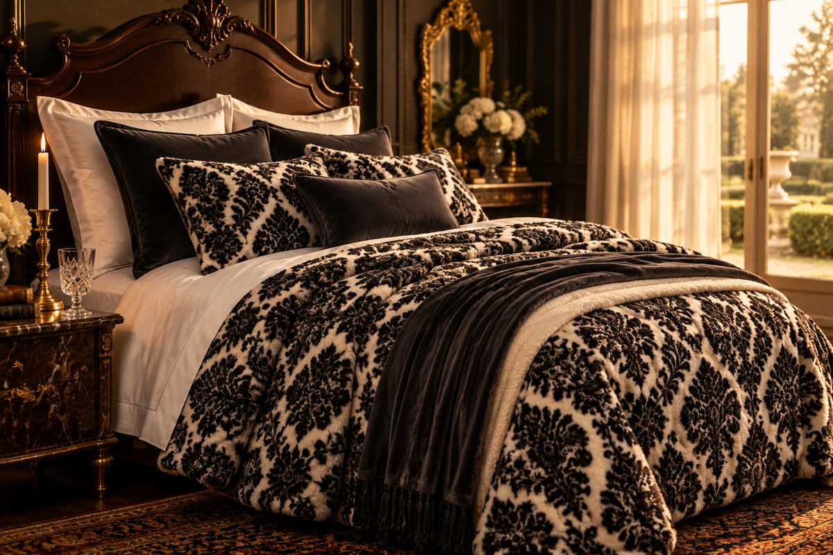 Velvet Reverie Four-Piece Bedding Set