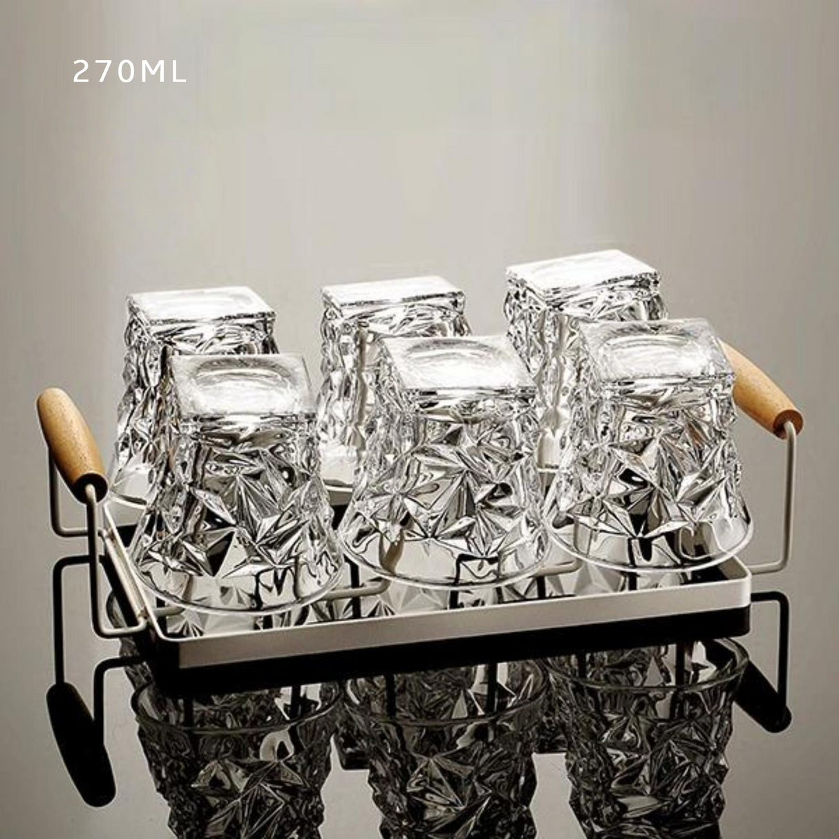 Crystal Whiskey Glass Set of 6 (201-300mL) Julia M LifeStyles