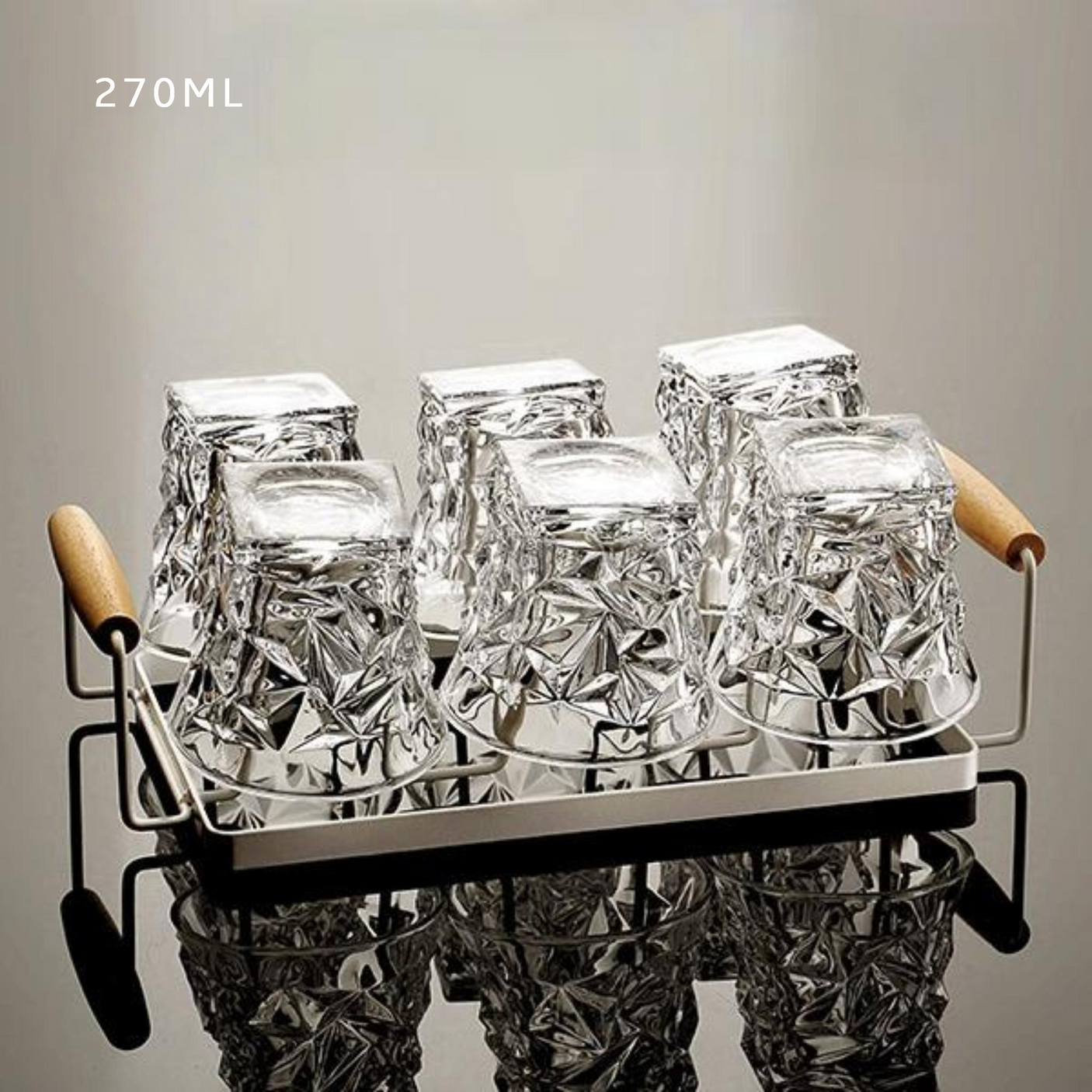 Crystal Whiskey Glass Set of 6 (201-300mL) Julia M LifeStyles