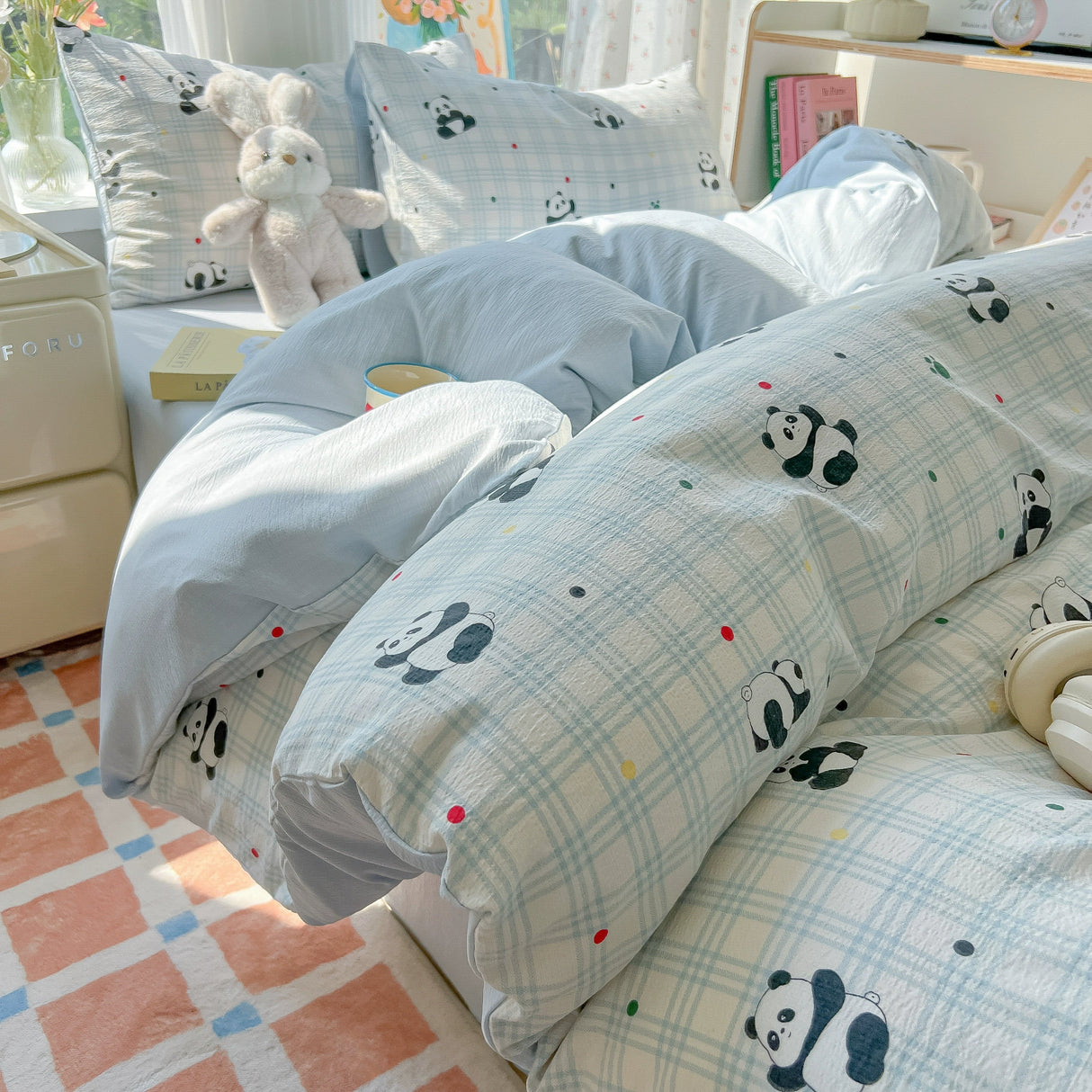 Class A Four-Piece Bedding Set Pure Cotton All Cotton All Year Round Quilt Cover Bed Sheets Quilt Cover Bed Student Dormitory Three-Piece Set Fitted Sheet 4 Julia M LifeStyles