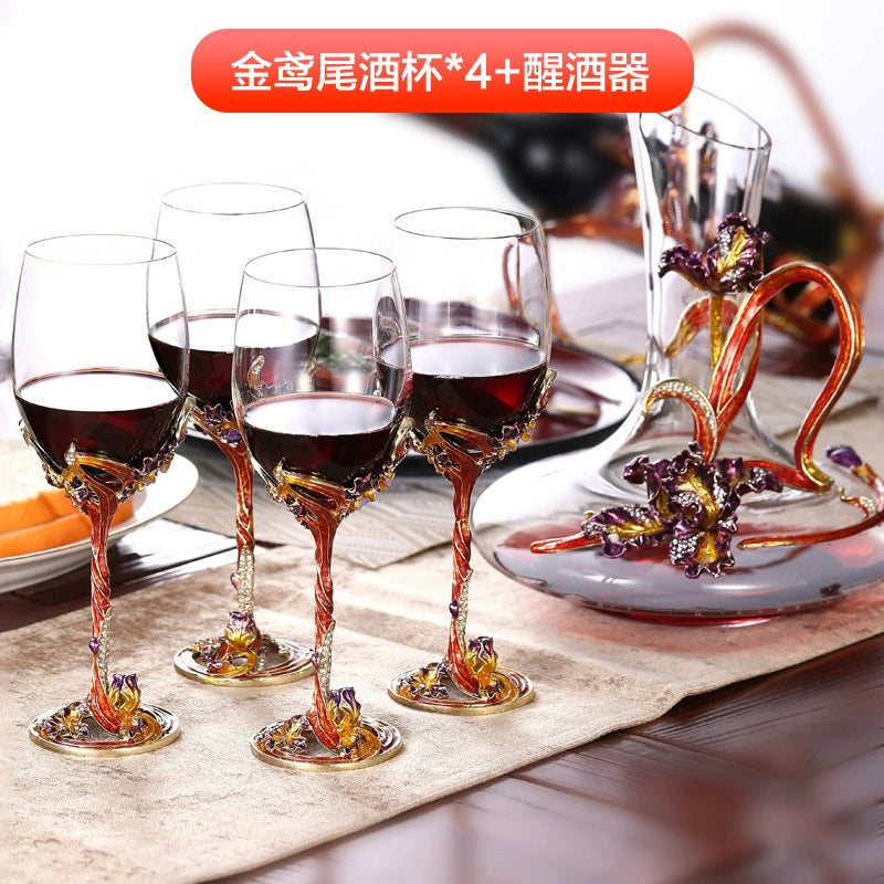 Luxury Crystal Red Wine Decanter Set with Cups by Julia M Home & Kitchen Julia M LifeStyles