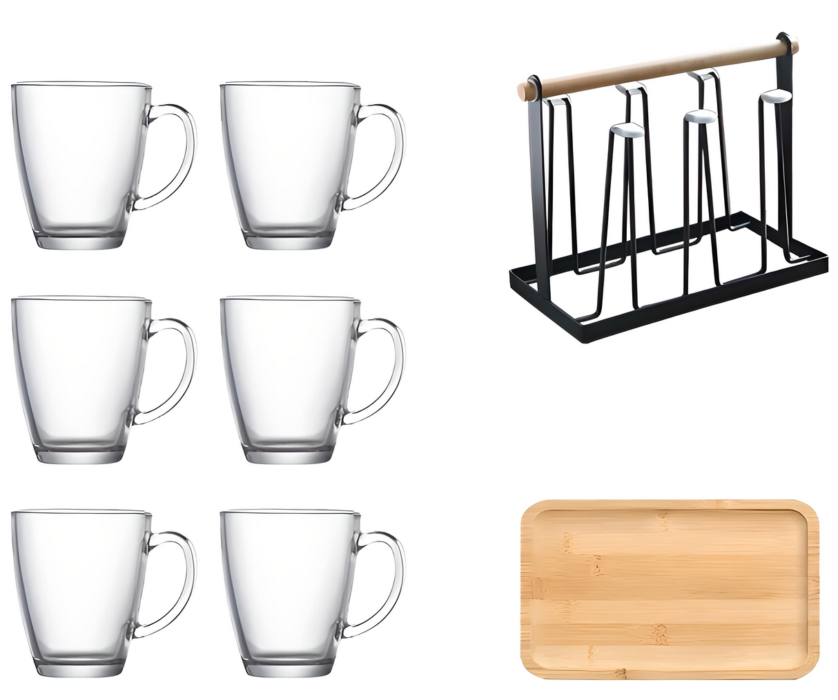 Julia M Lifestyles 380ml Drop-Resistant Tempered Glass Mug Julia M Home & Kitchen