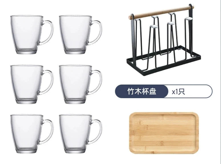 Julia M Lifestyles 380ml Drop-Resistant Tempered Glass Mug Julia M Home & Kitchen