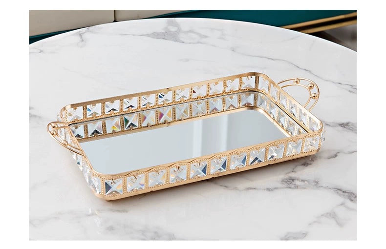 Light Luxury Style Crystal Tissue Box