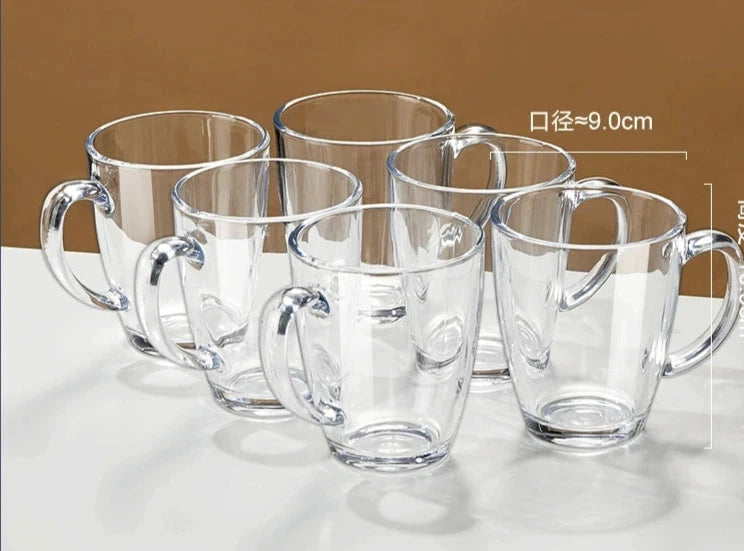 Julia M Lifestyles 380ml Drop-Resistant Tempered Glass Mug Julia M Home & Kitchen