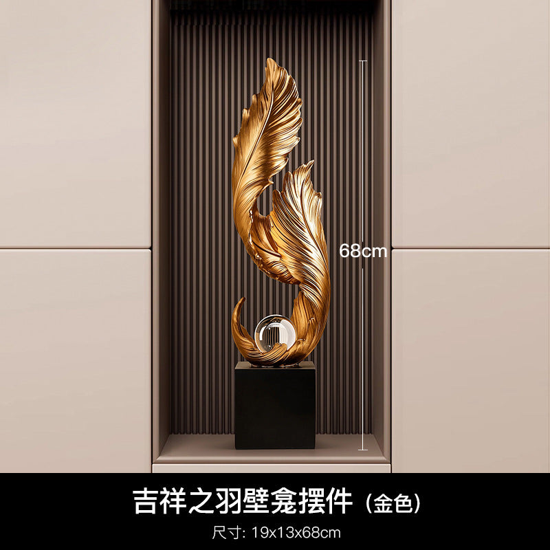 New Chinese-Style Entrance Foyer Wall Niche, Auspicious Wine Cabinet Decorations, Ornaments for the Living Room Next to the Tv Cabinet, Housewarming Gift