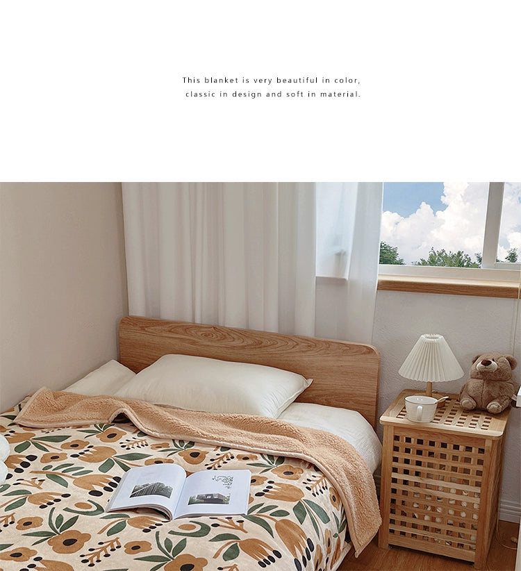 Scandinavian Winter Luxe Coral Fleece Throw Blanket Julia M LifeStyles