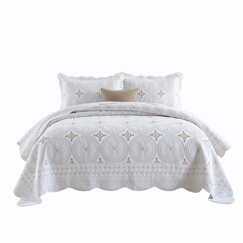 Kensington™ Pure Cotton Embroidered Coverlet Set