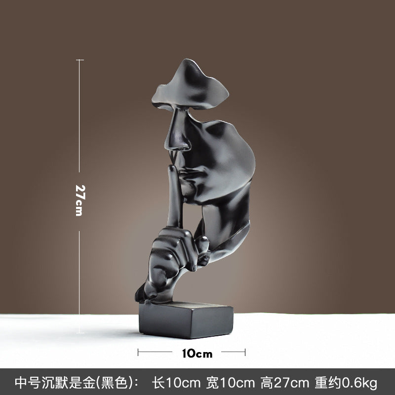 Cross-border Hot Mask Abstract Character Resin Ornaments Living Room Coffee Table Wine Cabinet Statue High-end Home Decorations