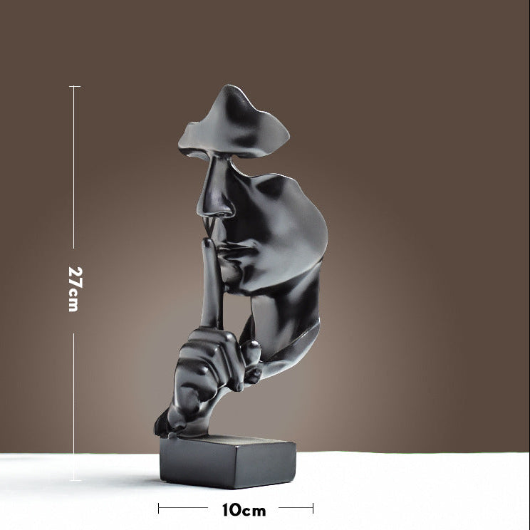 The Contemplative Abstract Figure