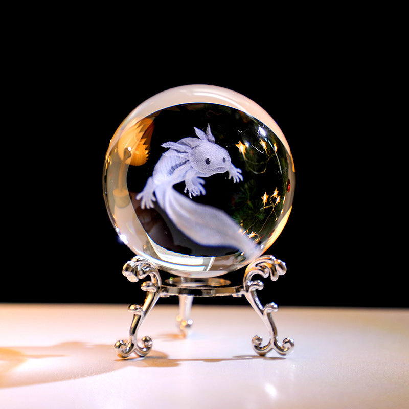 Galactic Elegance 3D Crystal Ferris Wheel with Opulent Metal Base eprolo