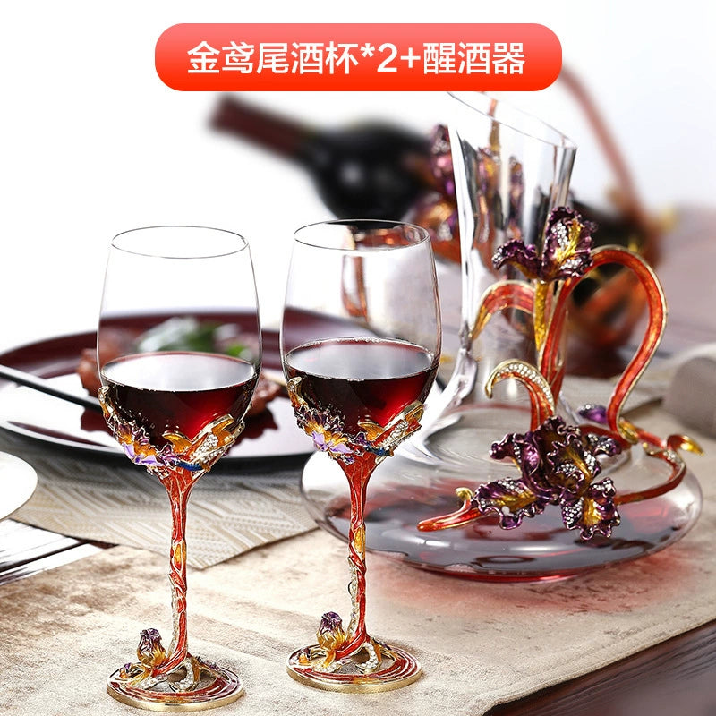 Luxury Crystal Red Wine Decanter Set with Cups by Julia M Home & Kitchen Julia M LifeStyles
