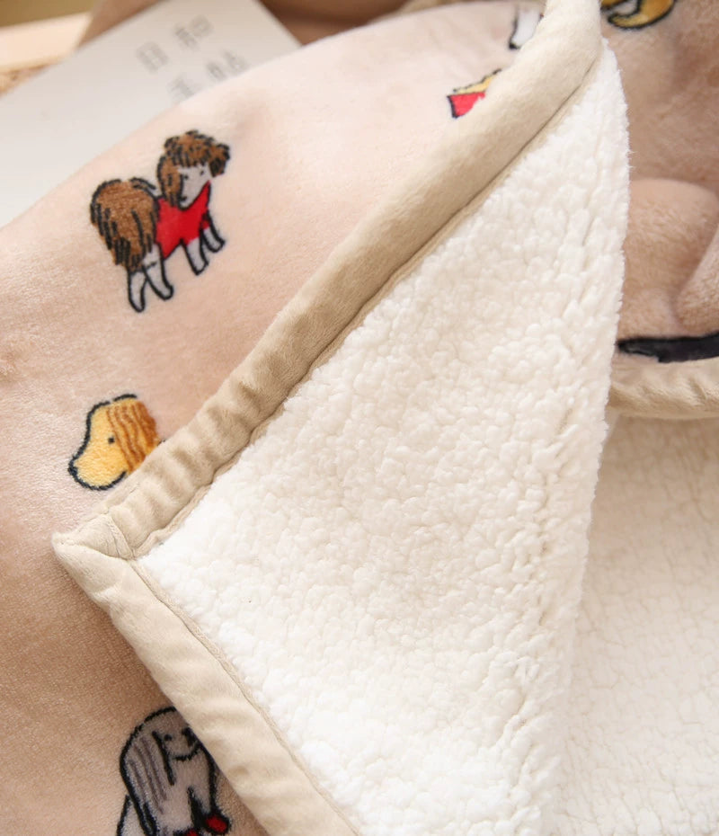 Scandinavian Winter Luxe Coral Fleece Throw Blanket Julia M LifeStyles