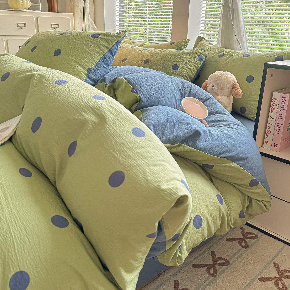 Class A Four-Piece Bedding Set Pure Cotton All Cotton All Year Round Quilt Cover Bed Sheets Quilt Cover Bed Student Dormitory Three-Piece Set Fitted Sheet 4 Julia M LifeStyles