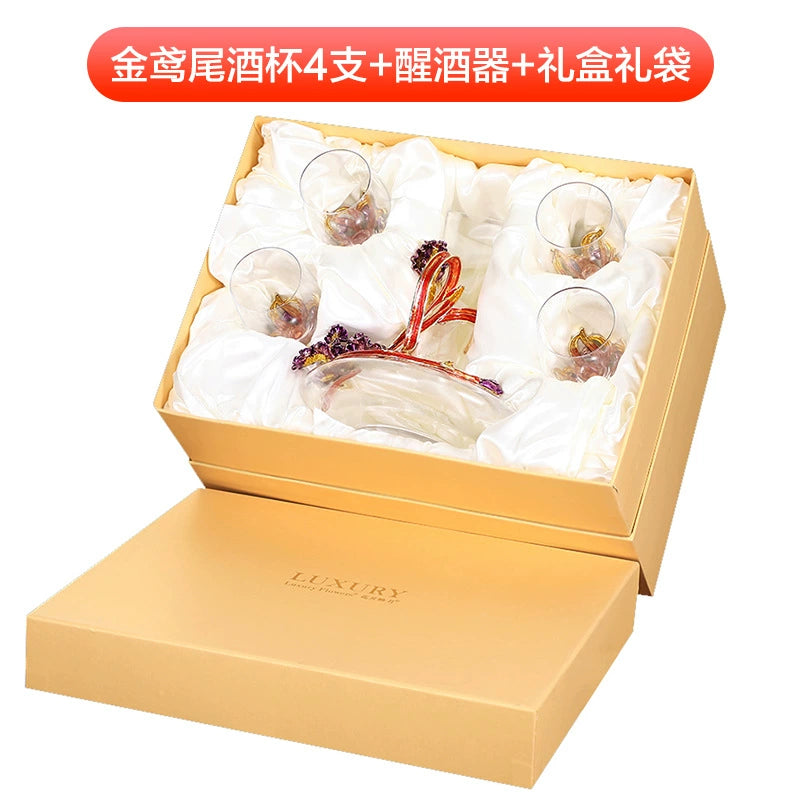 Luxury Crystal Red Wine Decanter Set with Cups by Julia M Home & Kitchen Julia M LifeStyles