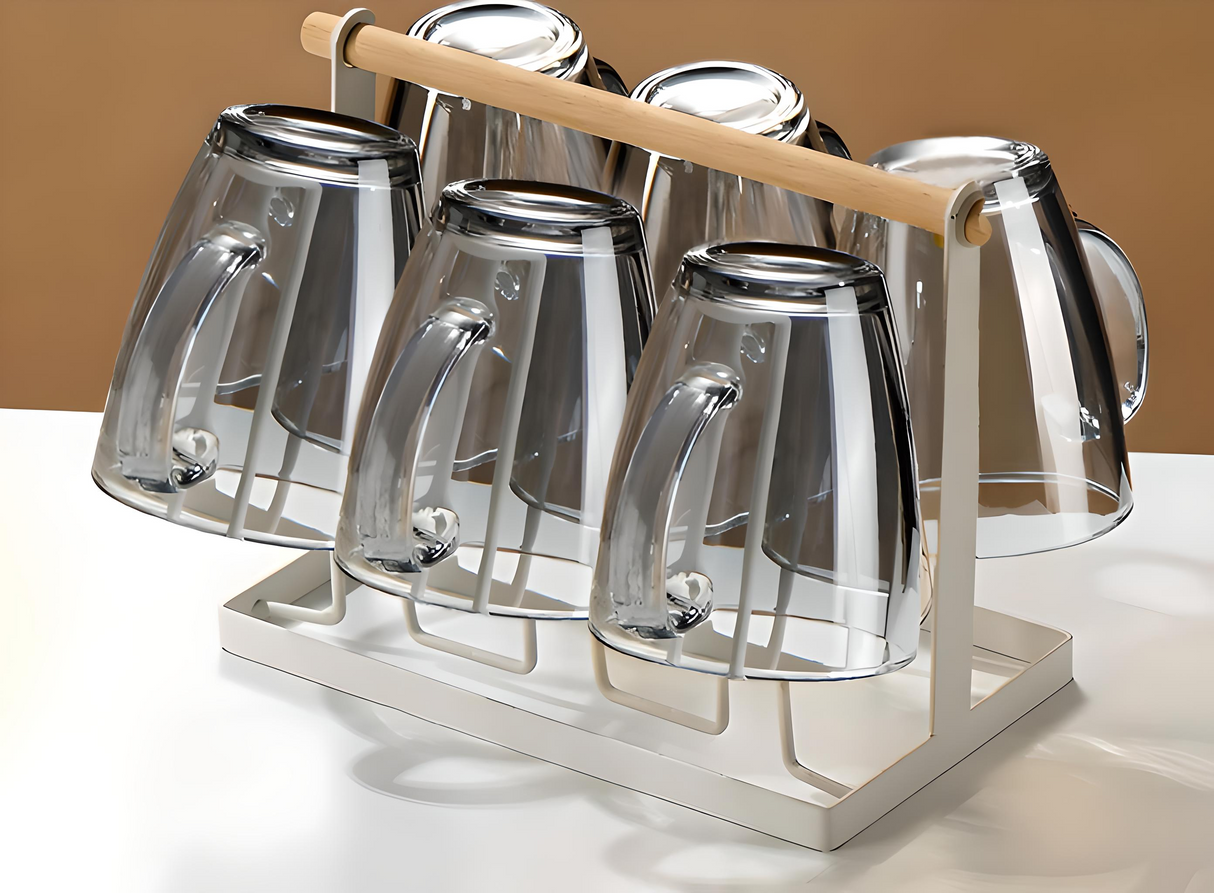 Julia M Lifestyles 380ml Drop-Resistant Tempered Glass Mug Julia M Home & Kitchen