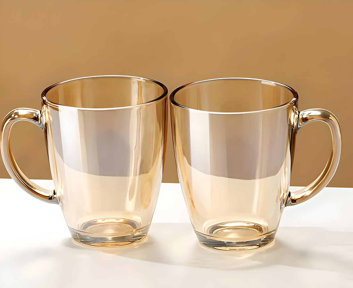 Julia M Lifestyles 380ml Drop-Resistant Tempered Glass Mug Julia M Home & Kitchen