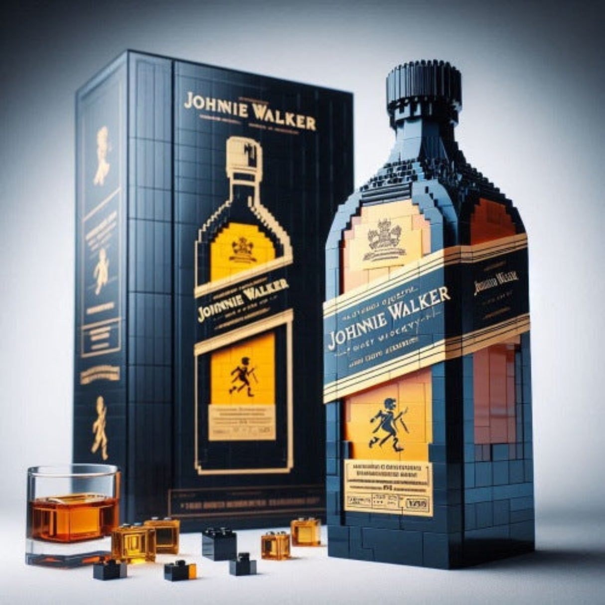Whisky Bottle Building Blocks - The Luxurious Gift of Creativity