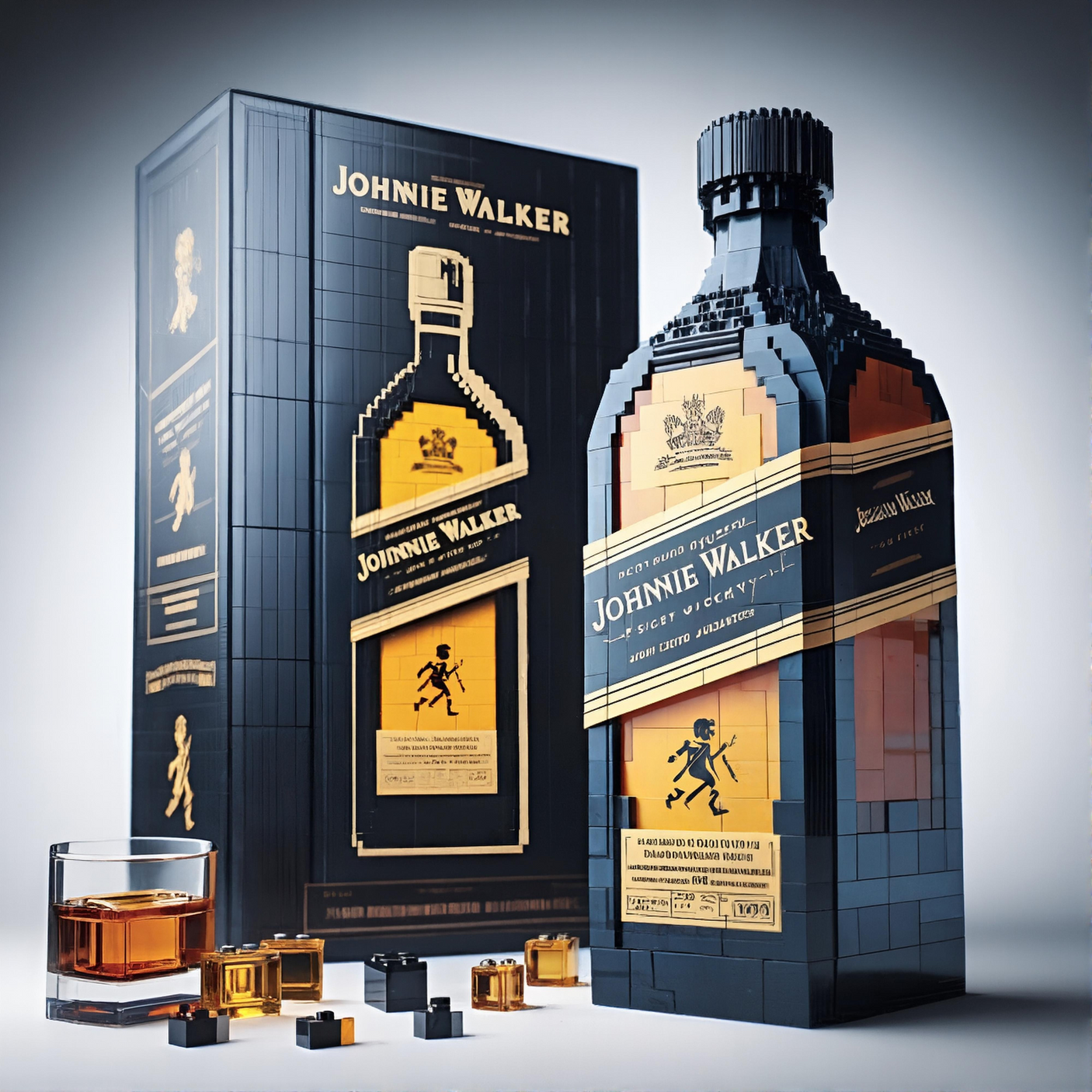Whisky Bottle Building Blocks - The Luxurious Gift of Creativity - Julia M LifeStyles