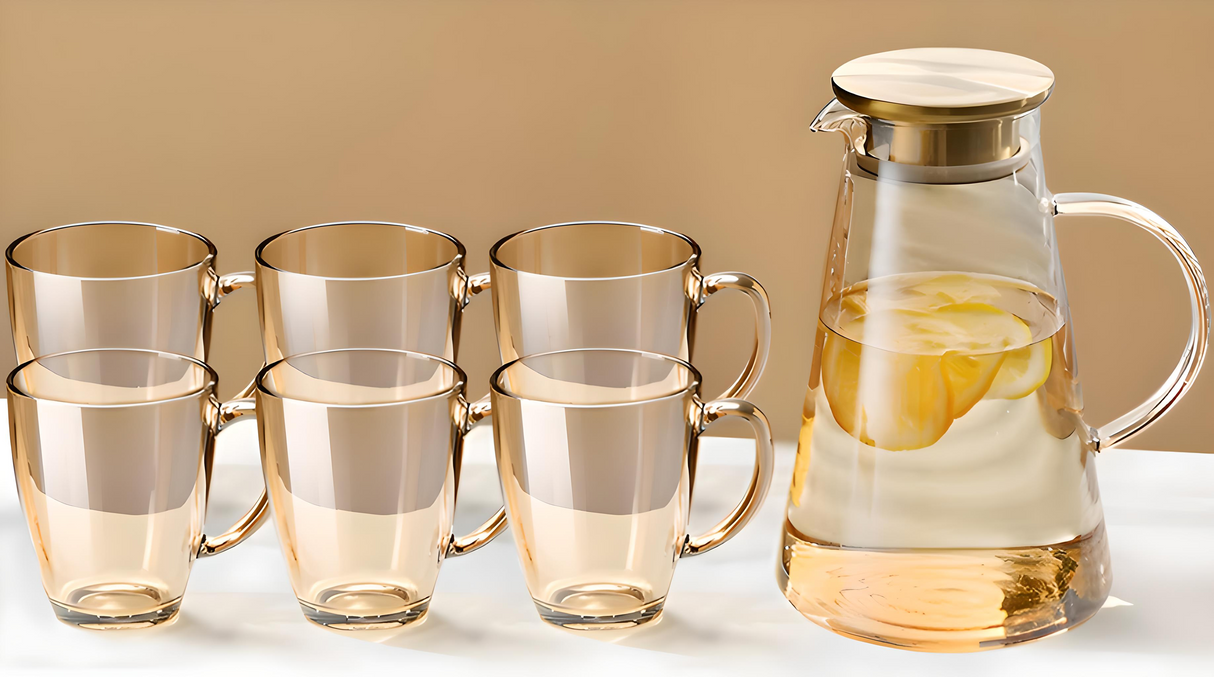 Julia M Lifestyles 380ml Drop-Resistant Tempered Glass Mug Julia M Home & Kitchen