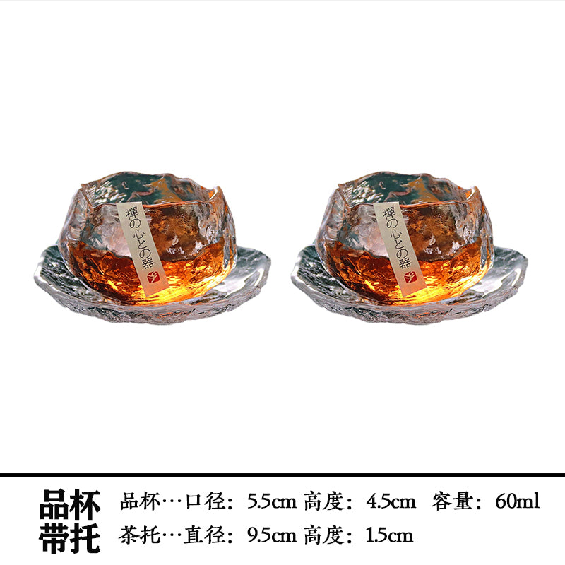 Handmade Retro Japanese Style Mini Glass Tea Cup Julia M Home & Kitchen