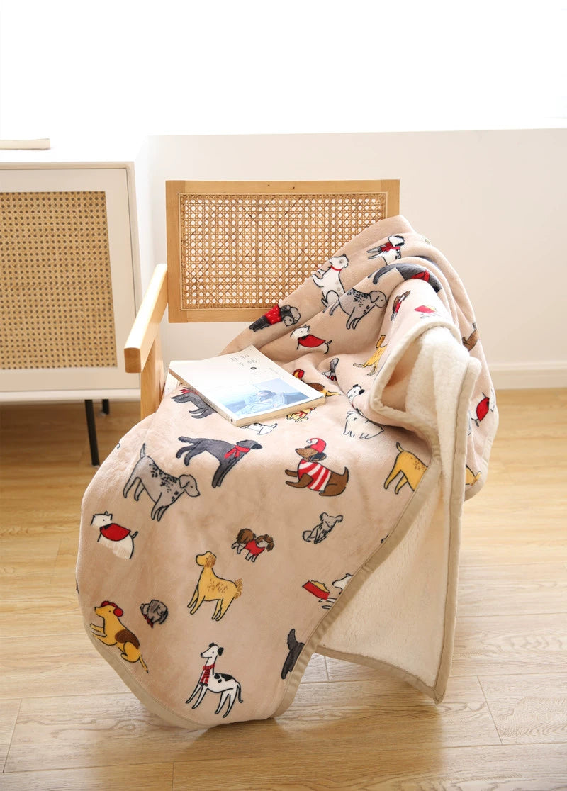 Scandinavian Winter Luxe Coral Fleece Throw Blanket Julia M LifeStyles