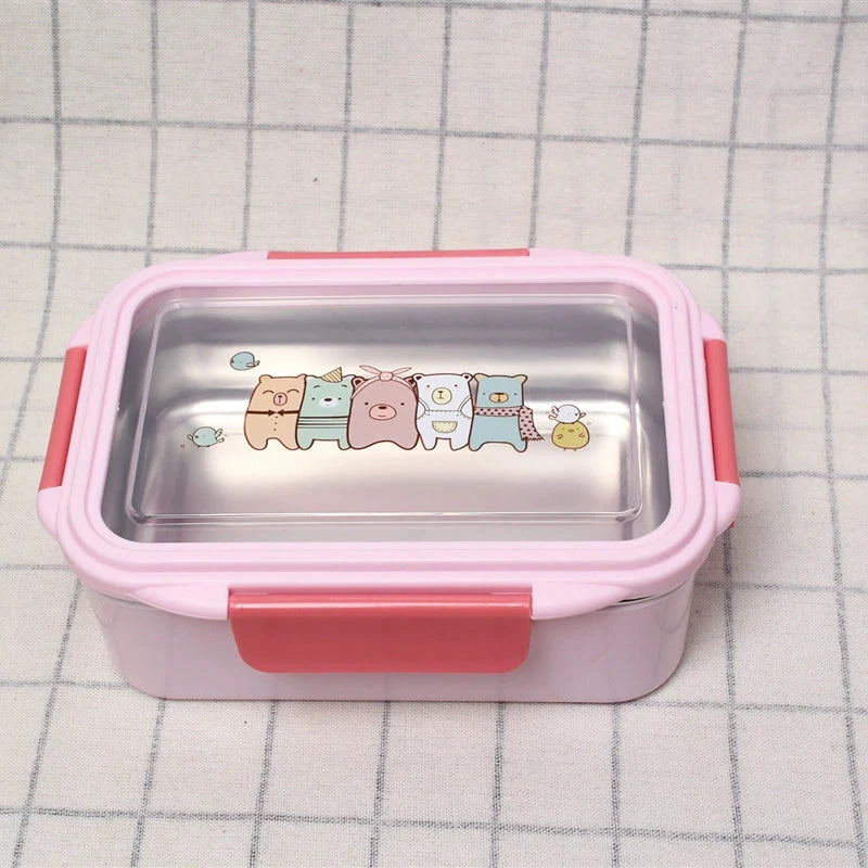 Rectangular Student Stainless Steel Divider Japanese Lunch Box Julia M LifeStyles