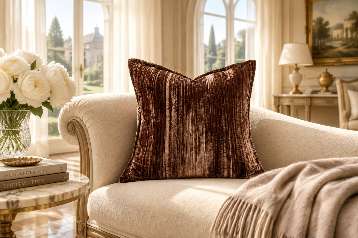 The Archive Feather Patchwork Accent Pillow