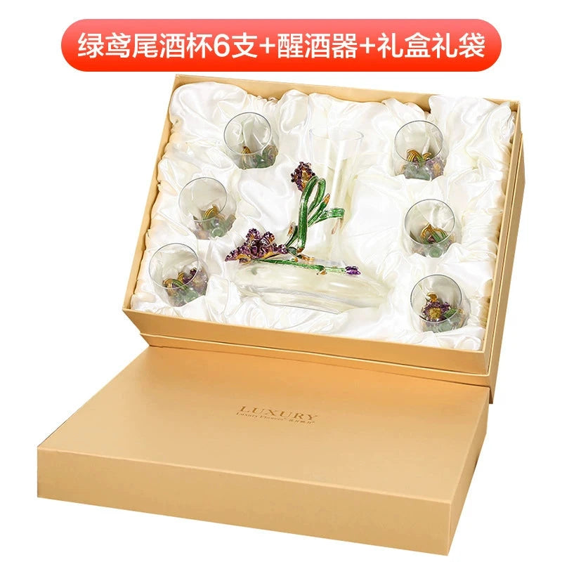 Luxury Crystal Red Wine Decanter Set with Cups by Julia M Home & Kitchen Julia M LifeStyles