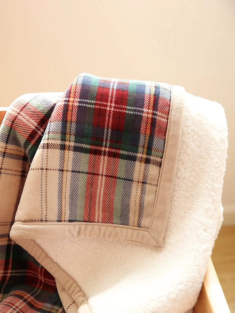 Scandinavian Winter Luxe Coral Fleece Throw Blanket Julia M LifeStyles