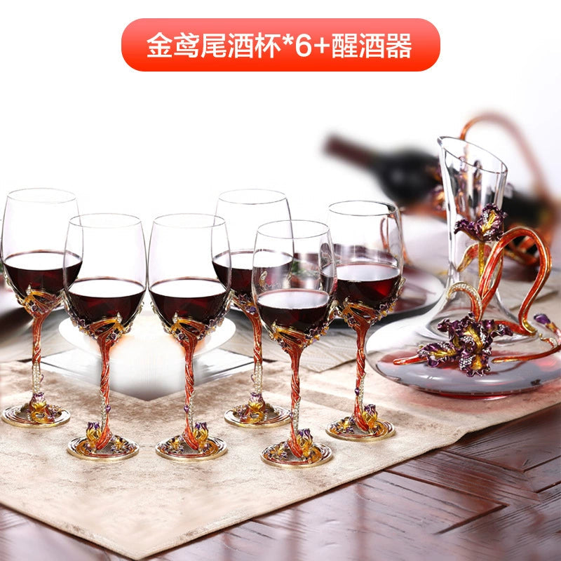 Luxury Crystal Red Wine Decanter Set with Cups by Julia M Home & Kitchen Julia M LifeStyles